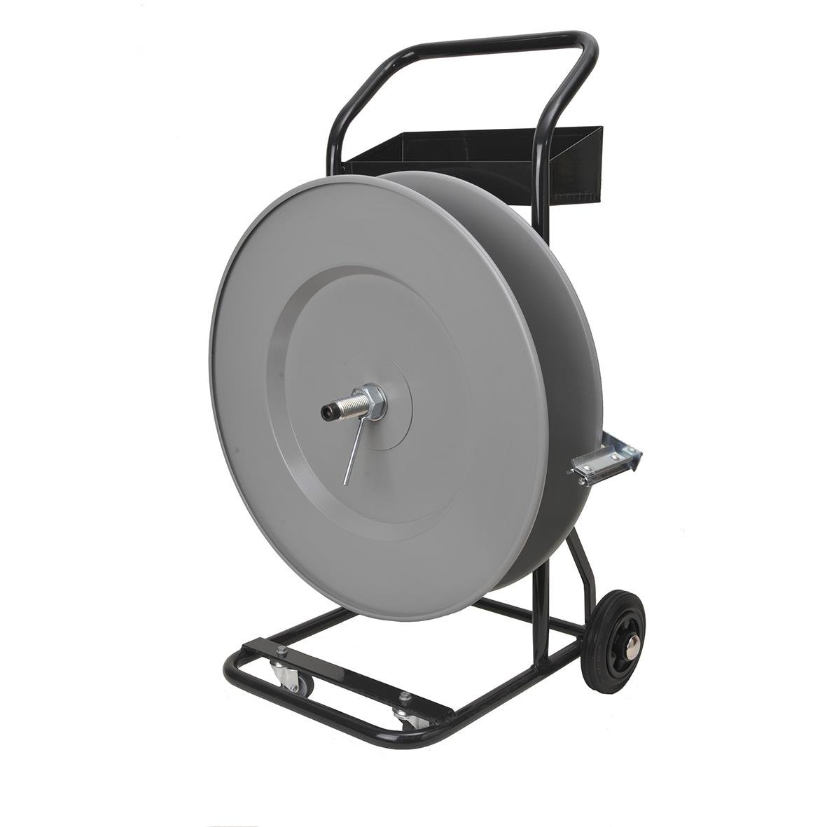 Avrullare PET/Stålband AR-406 på vagn med handtag och hjul