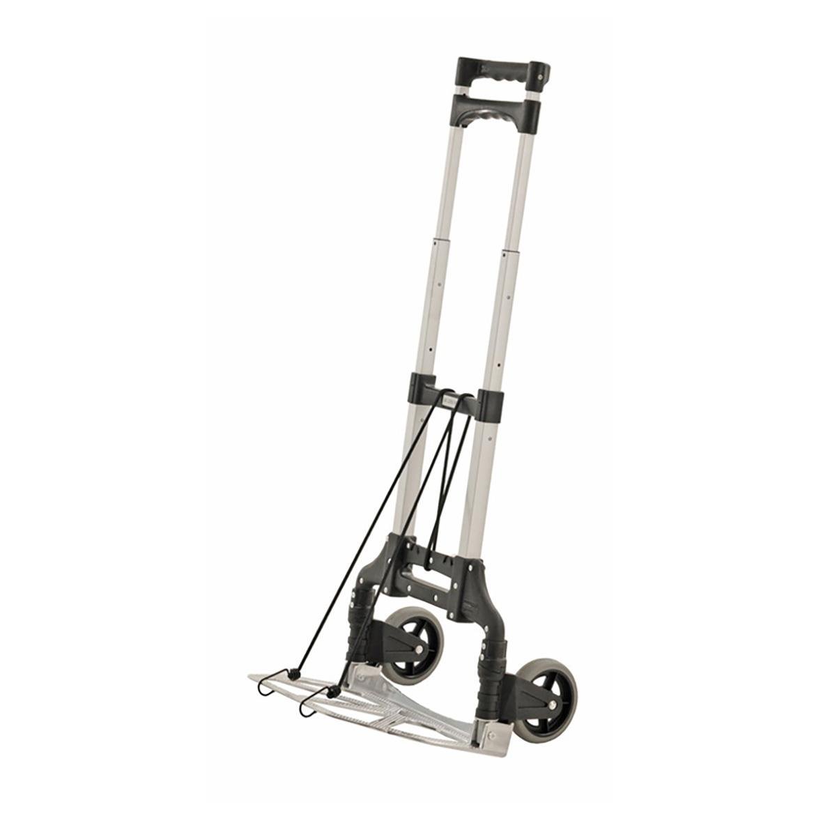 Paketkärra med gummihjul och belastning på 60kg, hopfällbar för enkel transport