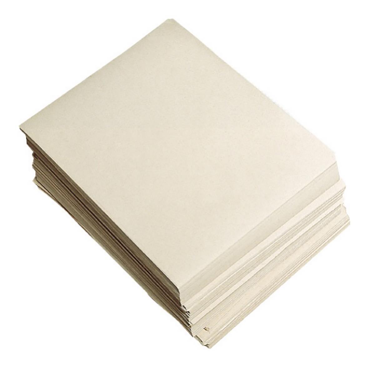 Hög med obearbetade papper eller kartong, 45x65cm, för skrivning eller skiss