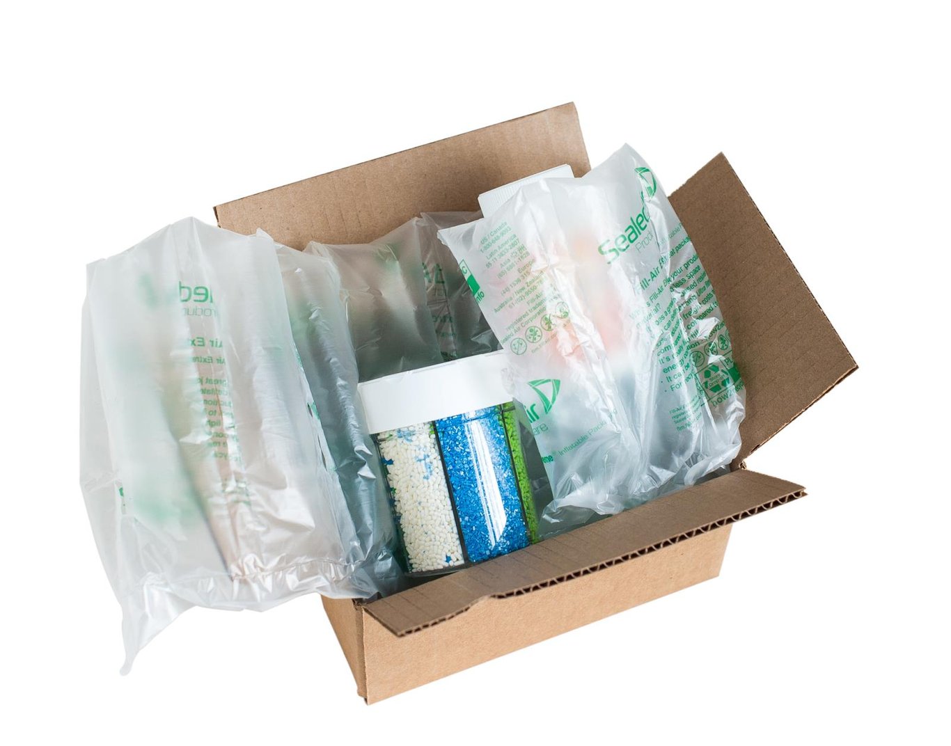 Förpackning med perforerad slang, 130 mm, 200 mm x 1280 m, i kartong