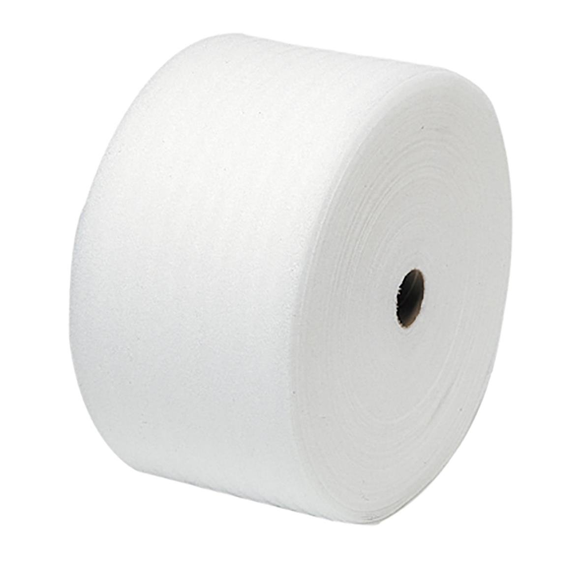 Vit skummad polyetenfolie Cellaire 2mm tjock, 30cm bred och 150m lång