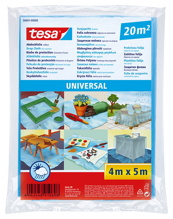 Skyddsfolie Tesa universal 4x5m
