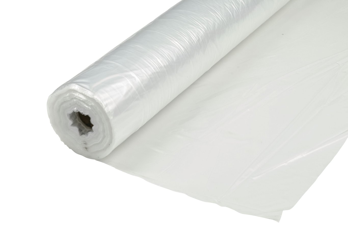Dubbellagd transparent LDPE-täckfolie 0,15 mm, 2,0 x 50 m
