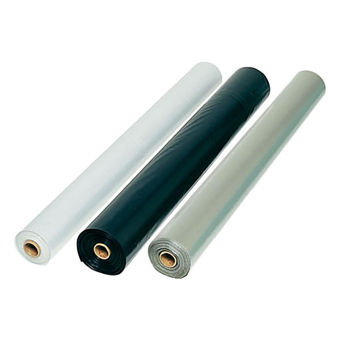 Täckfolie i tre färger, LDPE, 0,07 mm tjock, dubbelvikt, transparent, 2,0 x 50 m