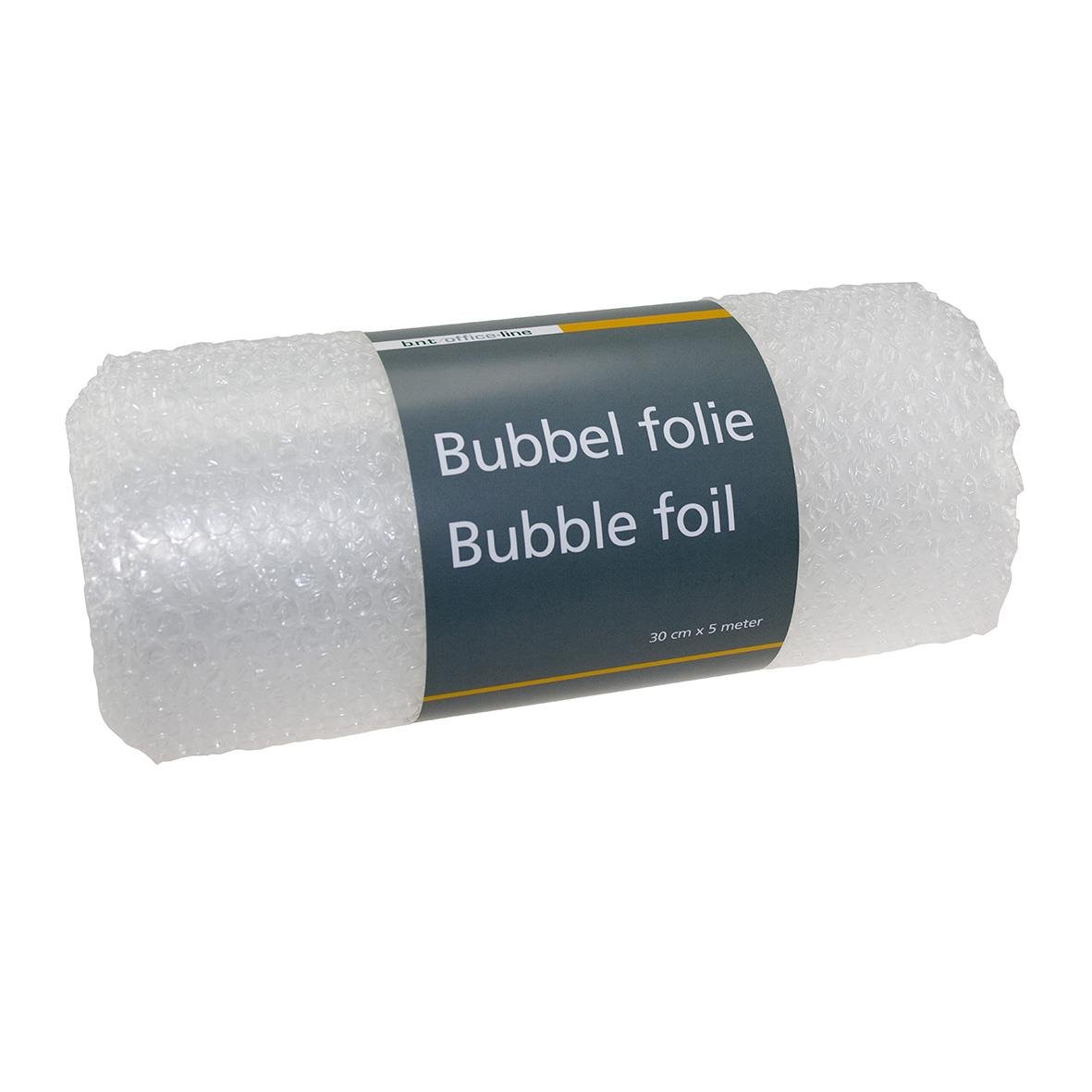 Bubbelfolie 30cm x 5m rullad för skydd av varor vid förpackning