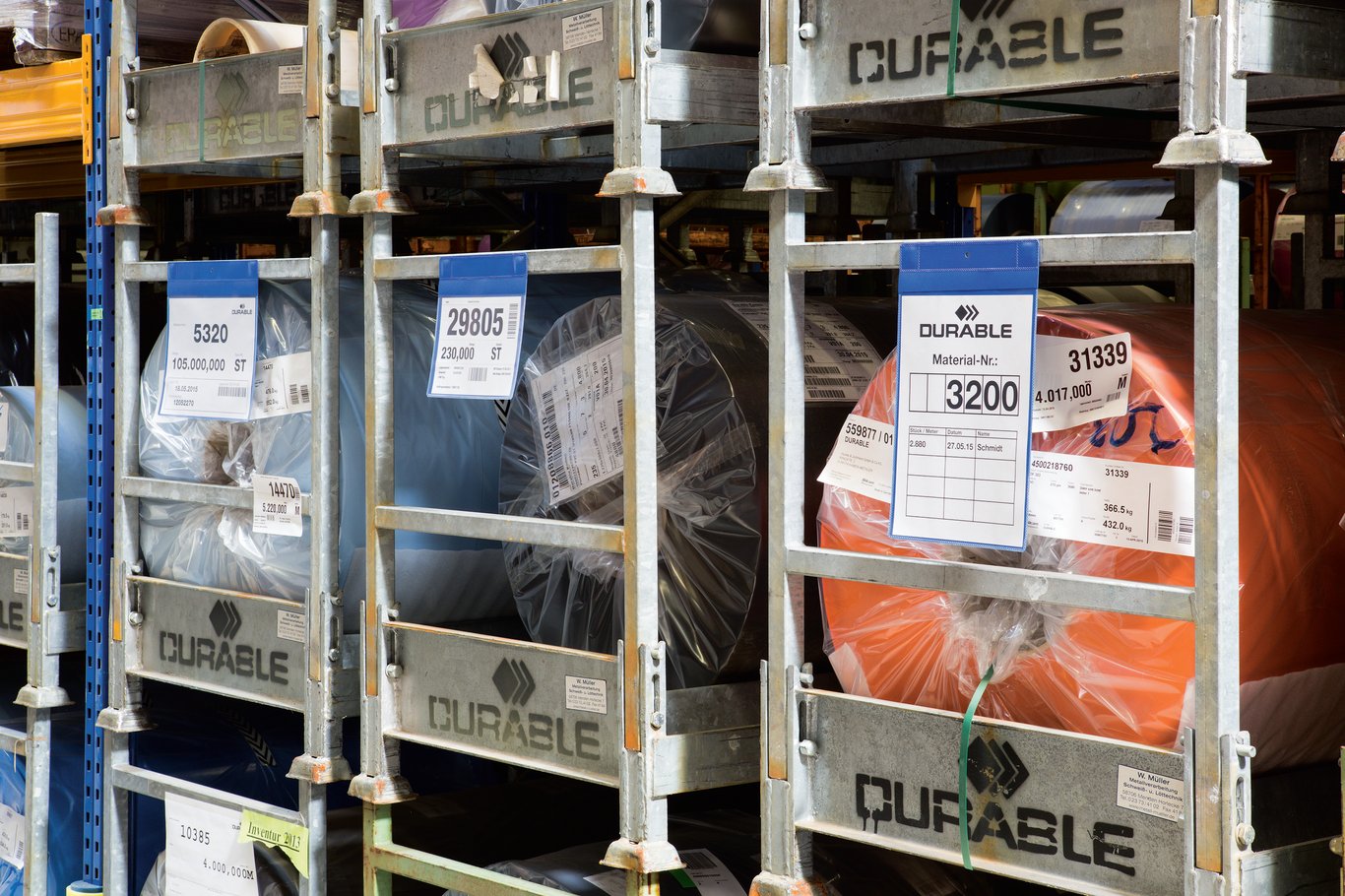 Plastficka Durable Med Neodymmagnet Blå A5L 45020323_3