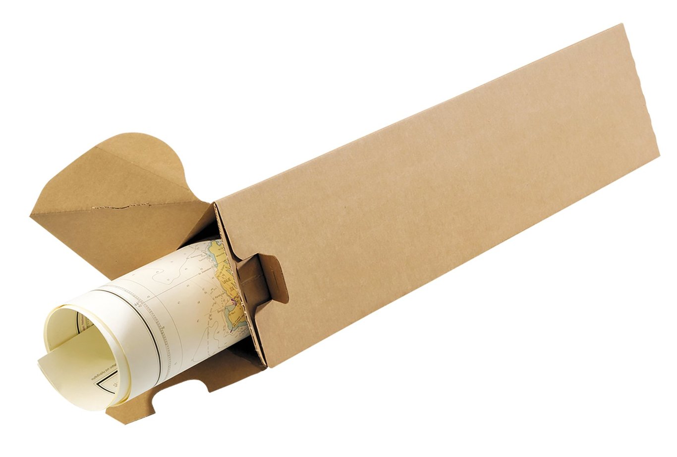 Brun trekantstub med 20/1680 storlek 310x60mm i kartong