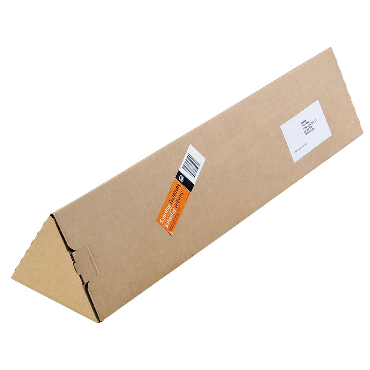 Brun trekantstub med måtten 310x60mm i förpackning