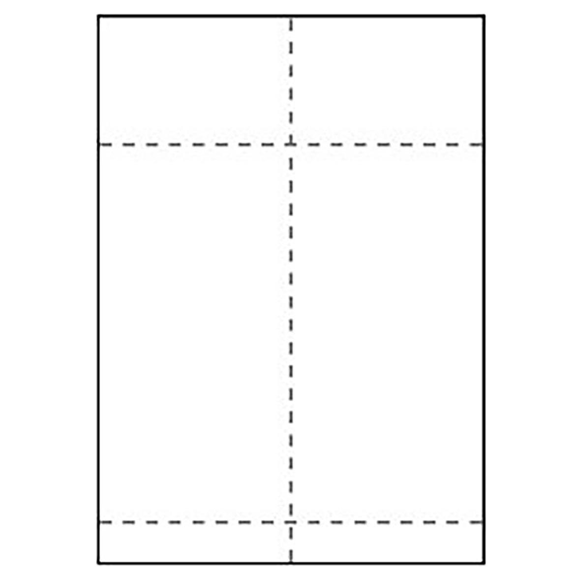 Transportetikett för Laser Posten/Schenker på A4-ark, 104x268mm, visar utstansningar och markeringar för etikettplacering