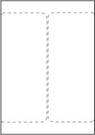 Transportetikett för laser Dhl/DSV, två per A4-ark, storlek 105x220mm