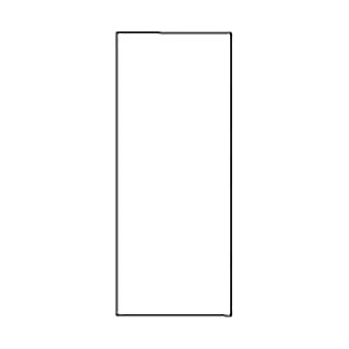 Transportetikett Termo Falsad 105x251mm, enkelt vitt etikettark