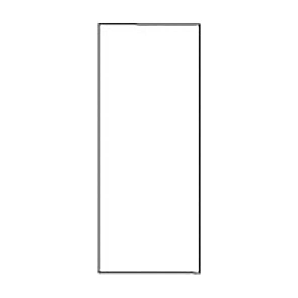 Transportetikett Termo Kärna 25mm 105x220mm, enkelt vitt etikettark för märkning