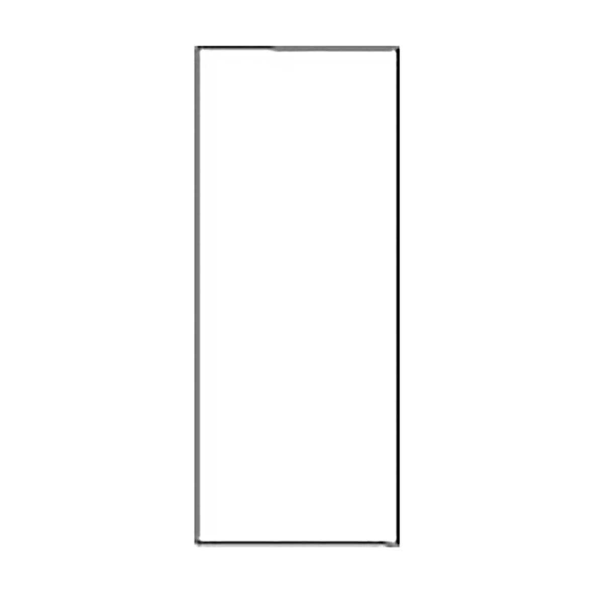 Transportetikett Termo Kärna 25mm 105x220mm, enkelt vitt etikettark för märkning