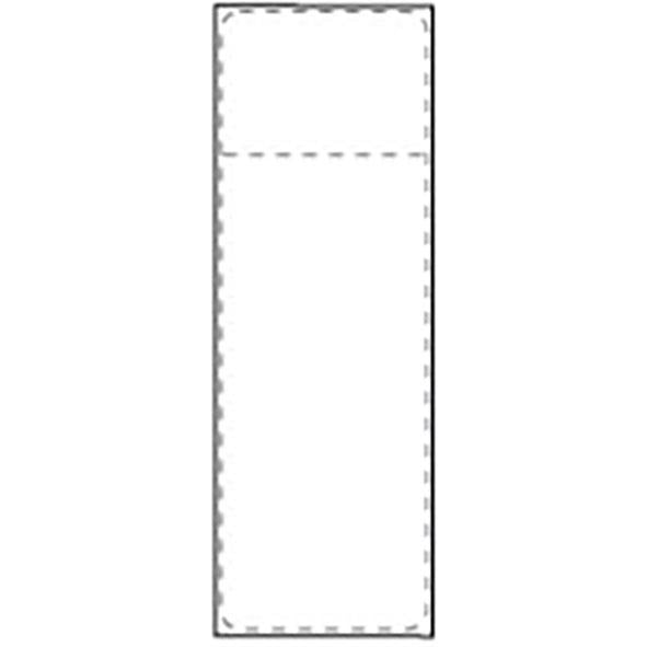 Transportetikett Termo Kärna 76mm 107x251mm, lång och smal etikett för transport