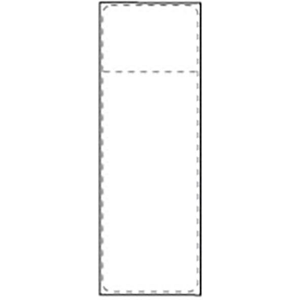 Transportetikett Termo Kärna 76mm 107x251mm, lång och smal etikett för märkning