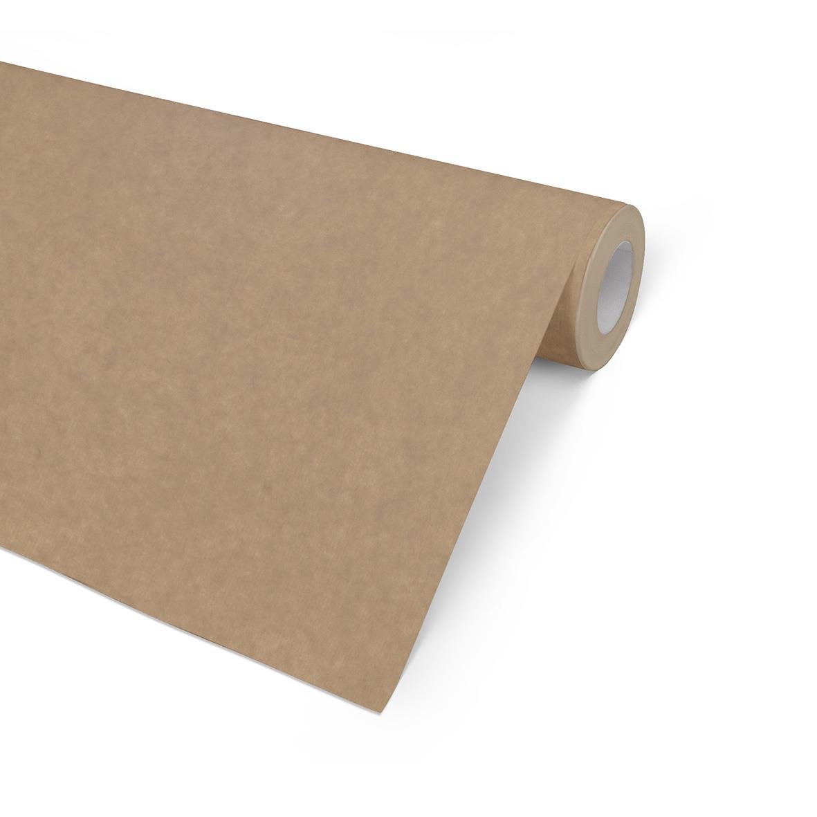 Brunt presentpapper ribbat FSC-märkt 57cm x 154m, 7kg