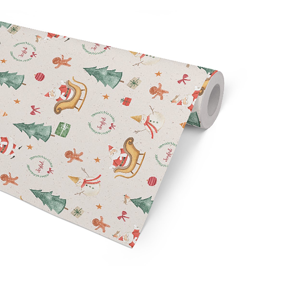 Julpapper Joyful 57cm x 154 meter