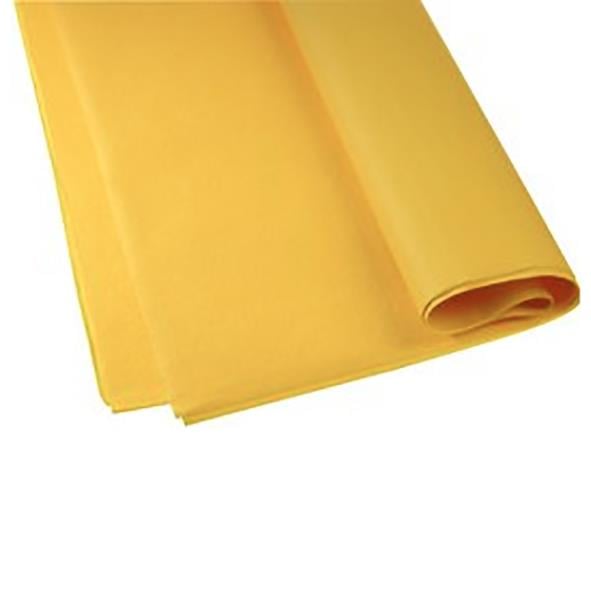 Gult silkespapper 17g, ca 470 ark per bunt, 50x75cm, 3kg