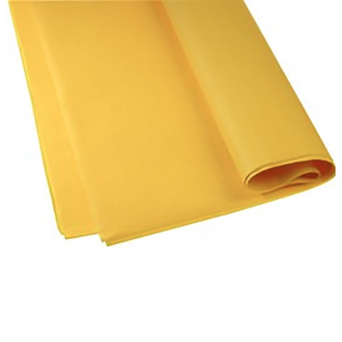 Gult silkespapper 17g, ca 470 ark per bunt, 50x75cm, 3kg