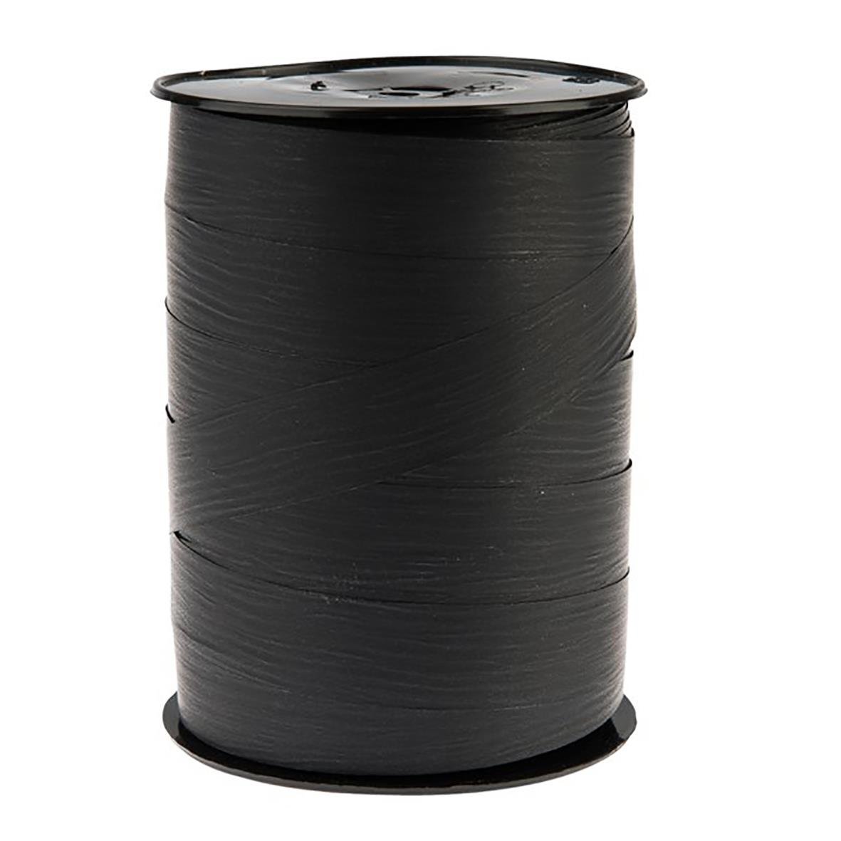 Svart presentsnöre Poly Matt 10mm x 250m på rulle