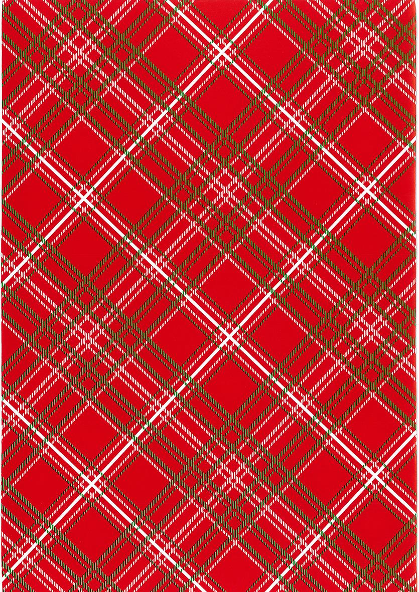 Julpapper Tartan Röd 57cmx154m 7kg 45211346