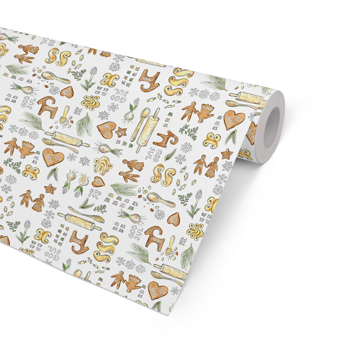 Julpapper Lusse Creme 38cm x165m 5kg
