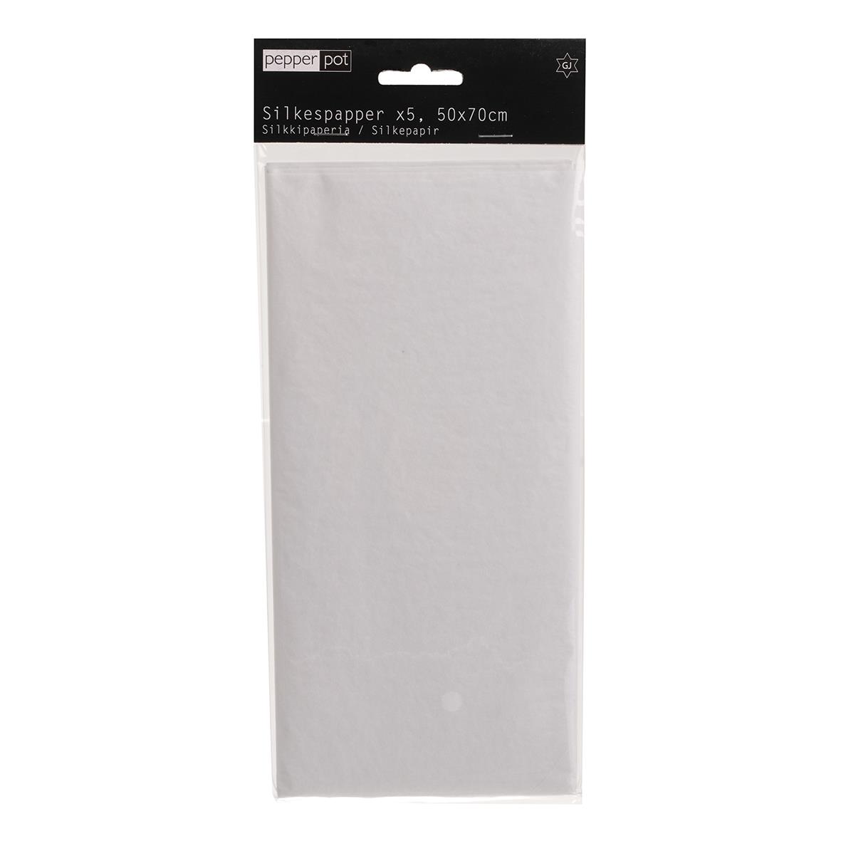 Silkespapper Vit 50x70cm