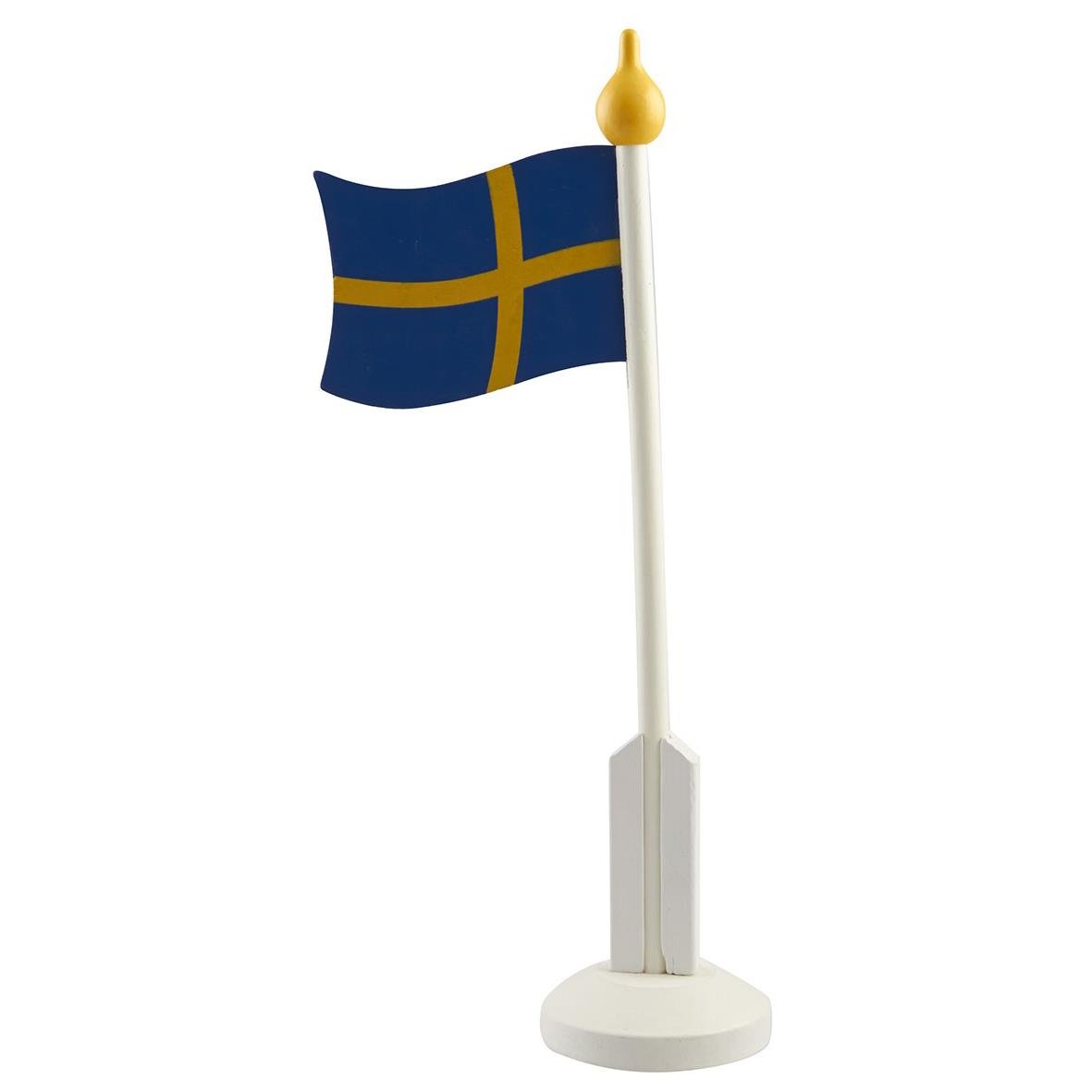 Flagga i Trä Svenska Flaggan 24cm