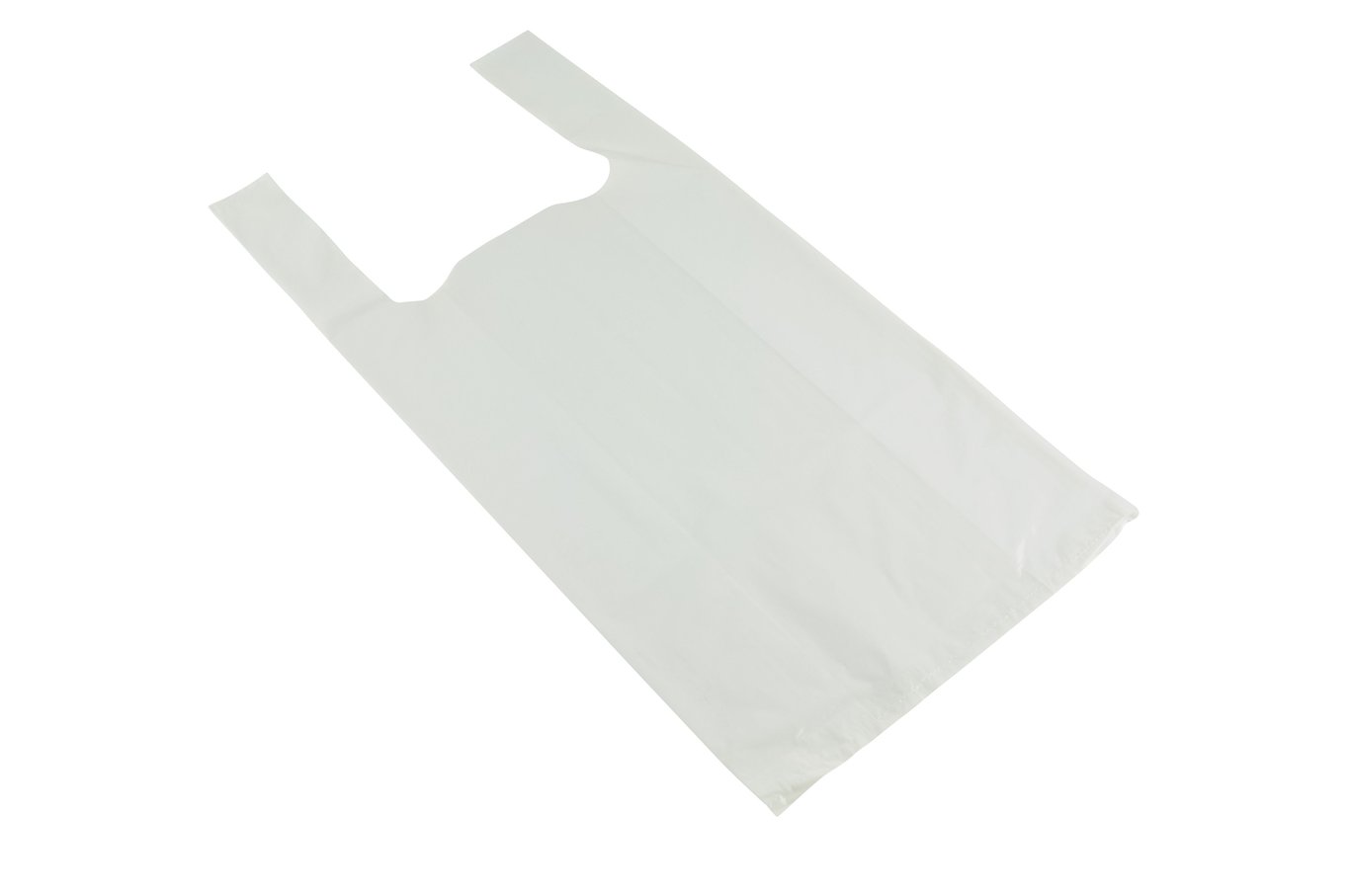 Vit plastbärkasse LLD Hängsel 15L