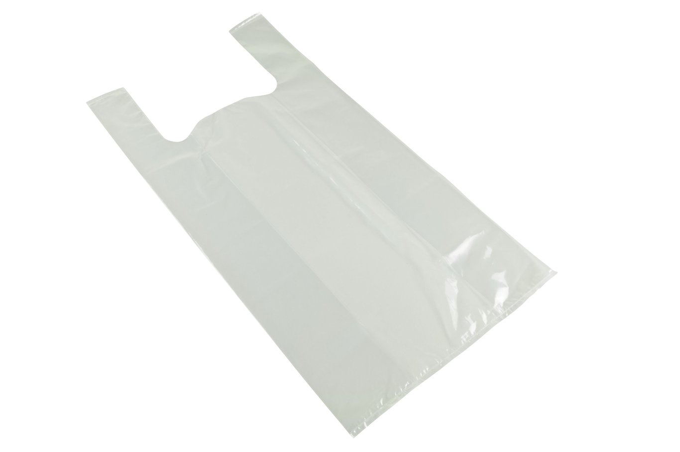 Vit plastbärkasse LLD Hängsel 10L, enkel och praktisk för olika användningar