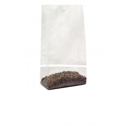 Cellofanpåse Fix Up Nr 4 140/65x275mm tom med kaffegryn