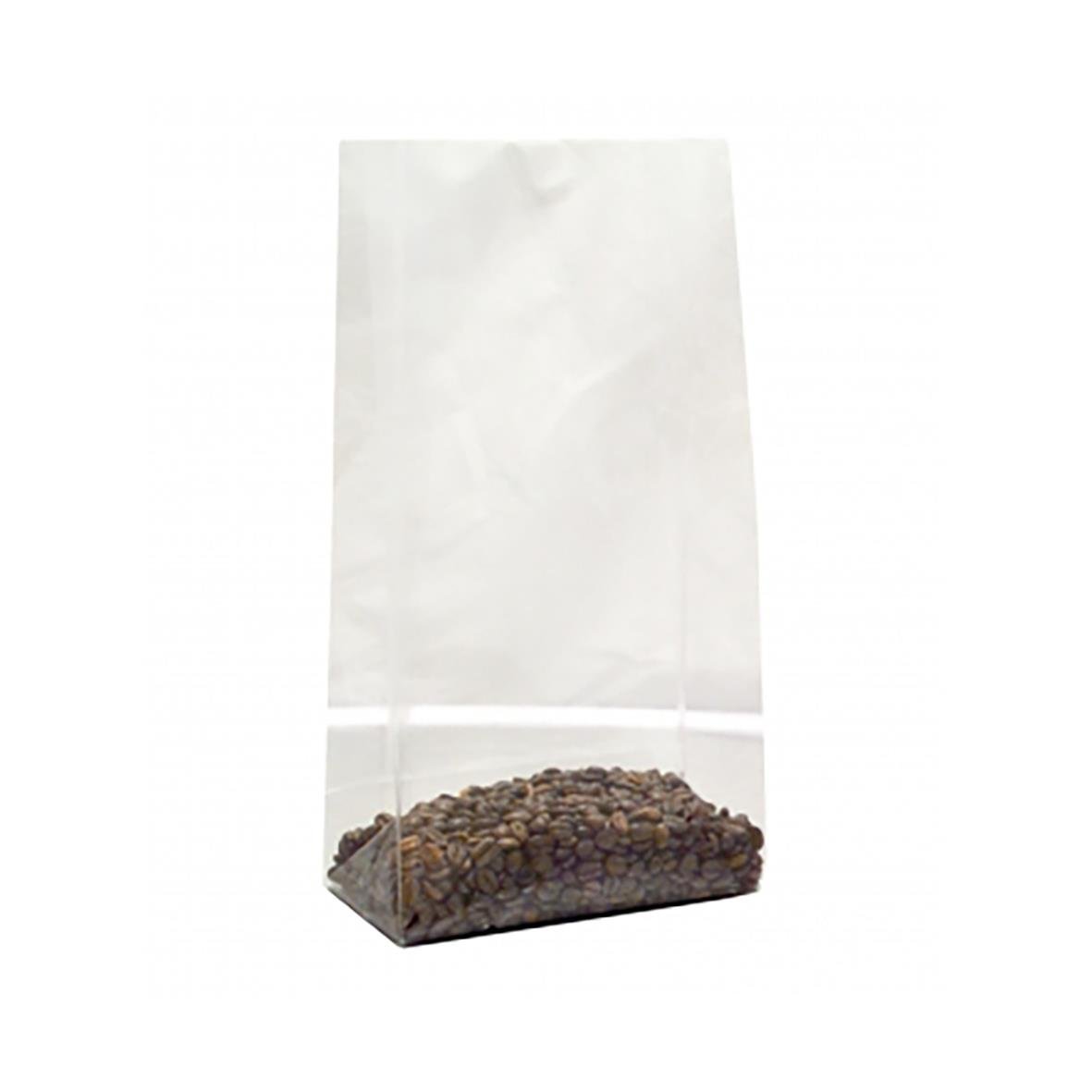 Cellofanpåse Fix Up Nr 4 140/65x275mm tom med kaffegryn