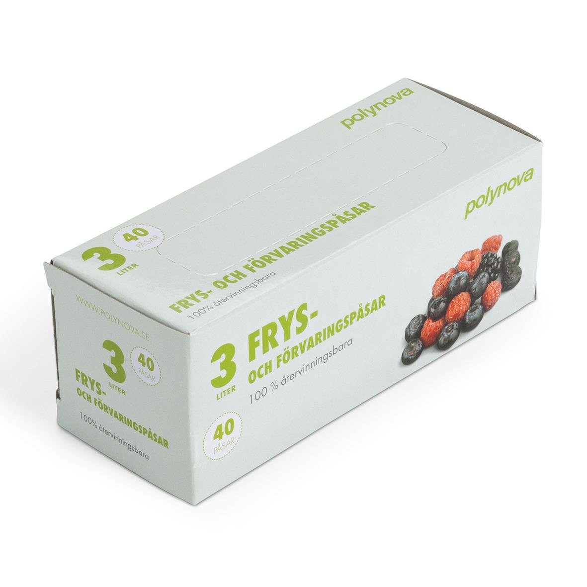 Fryspåse LLD 3L 22my 220x380mm för frysförpackning av mat