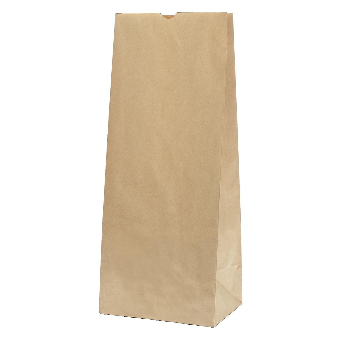 Brun papperspåse SOS 10kg, mått 215x155x520mm