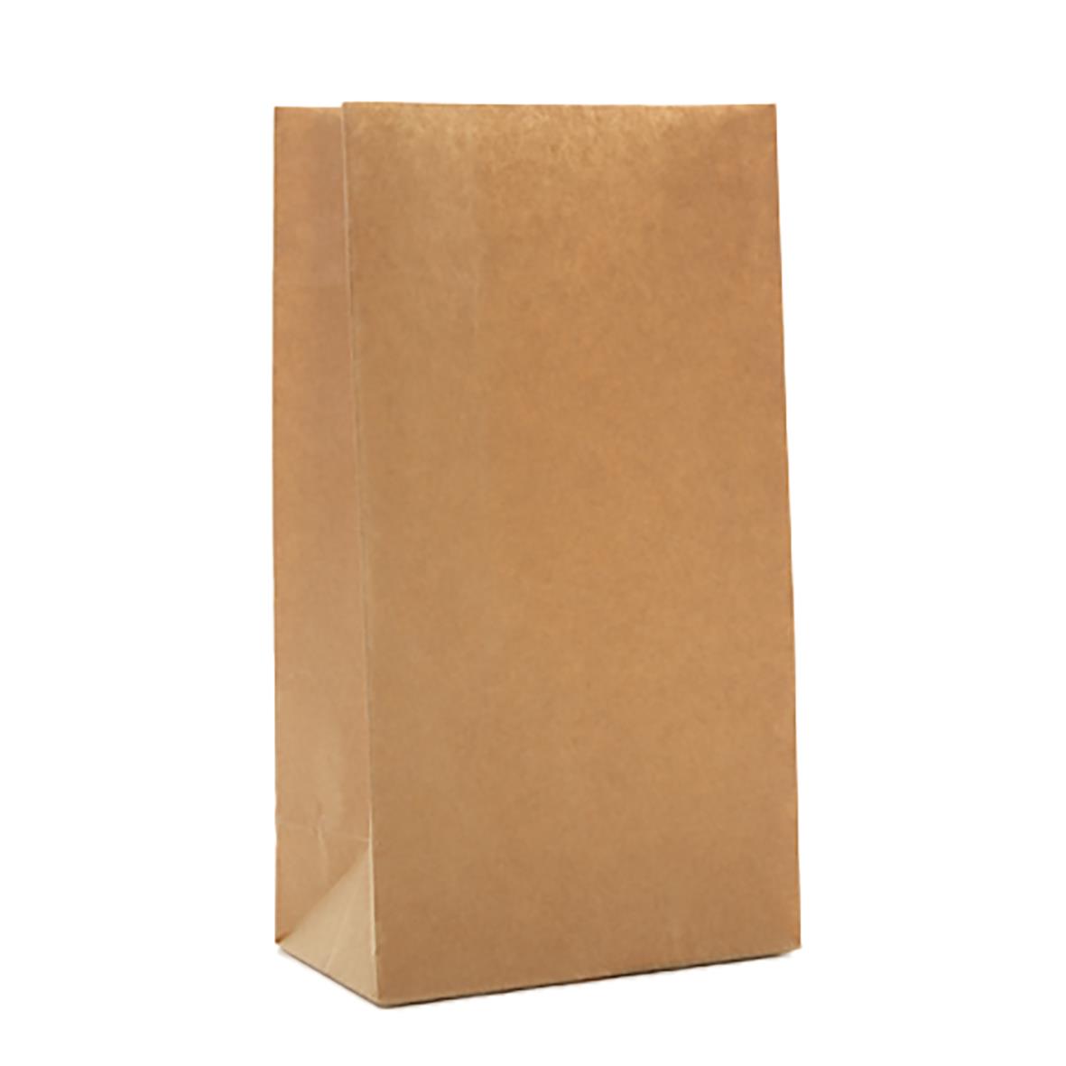 Brun papperspåse SOS 5kg, 180x110x385mm, stående