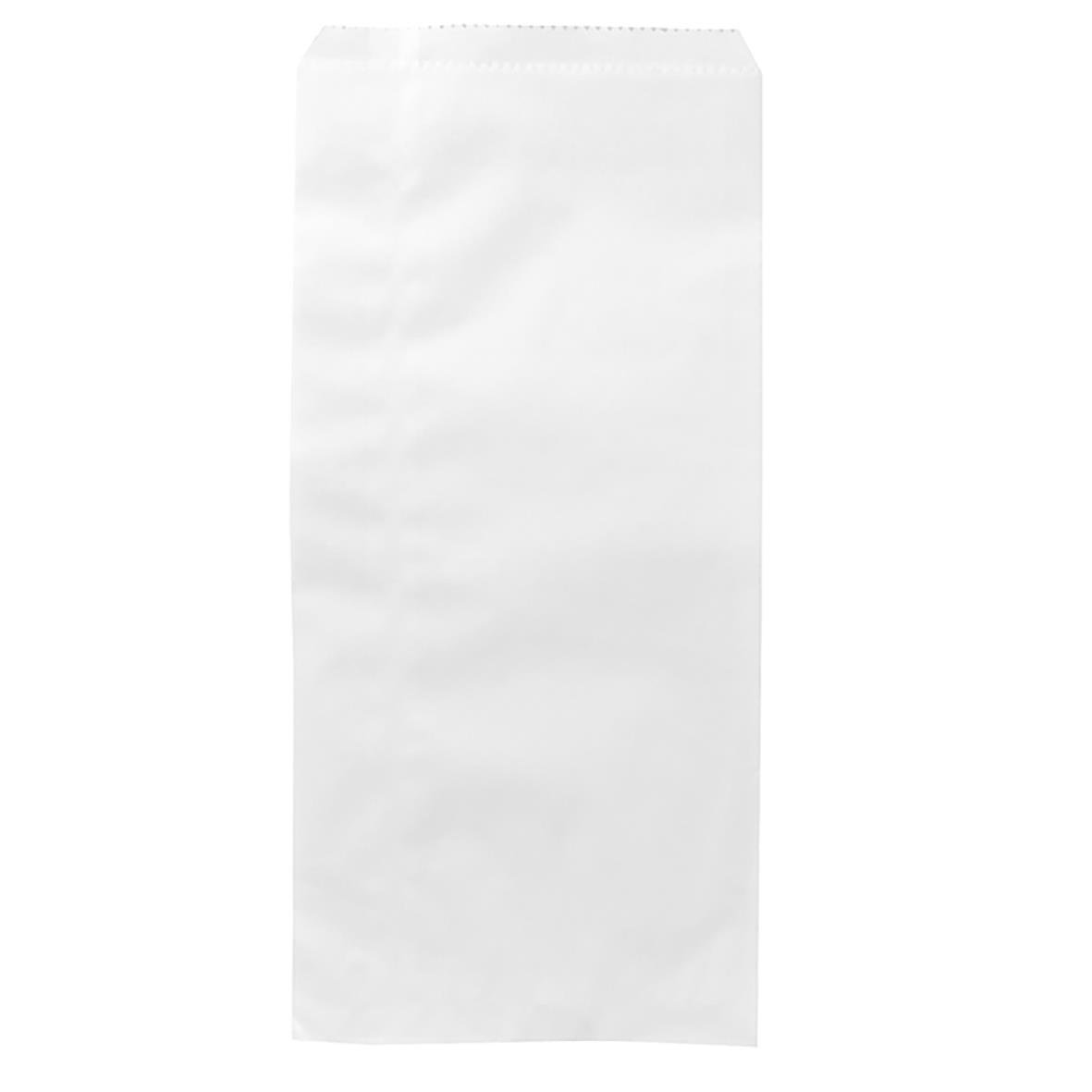 Vit papperspåse plan 3kg limp 190/70x460mm