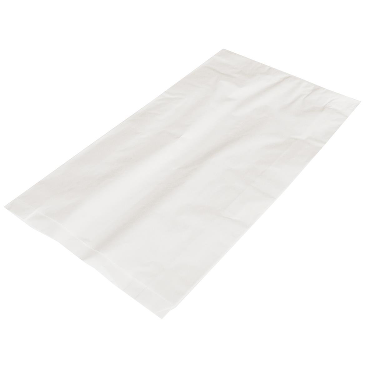Vit papperspåse Plan Invik 5kg, 250x460mm, 75x460mm, 250/75x460mm