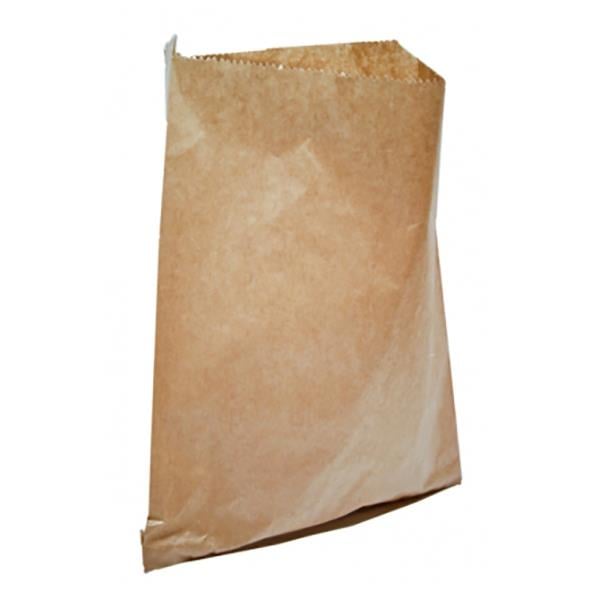 Brun papperspåse med måtten 270x90x400 mm, vikt 4,5 kg