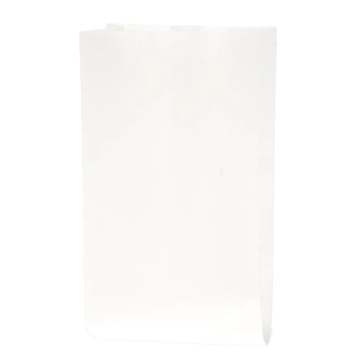 Vit åksjukepåse Kraft+PE 13x7,5x25cm