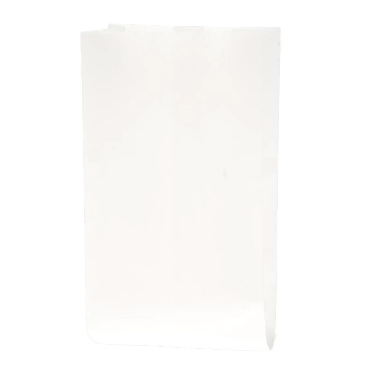 Vit åksjukepåse Kraft+PE 13x7,5x25cm