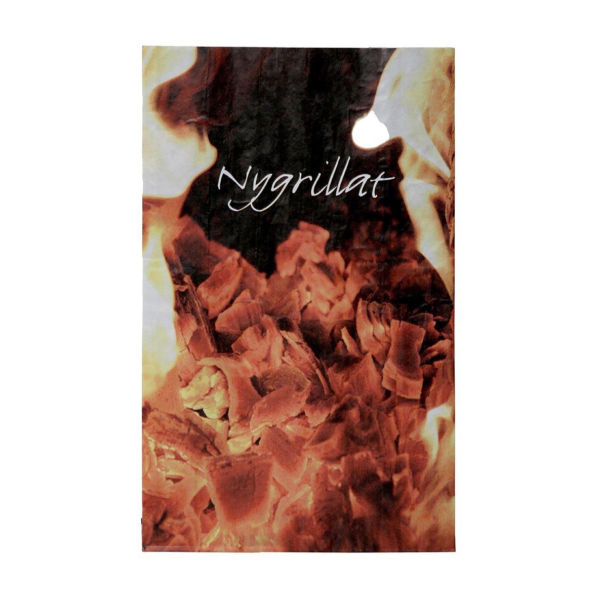 Grillpåse med fönster, nygrillad, mått 200x75x350mm