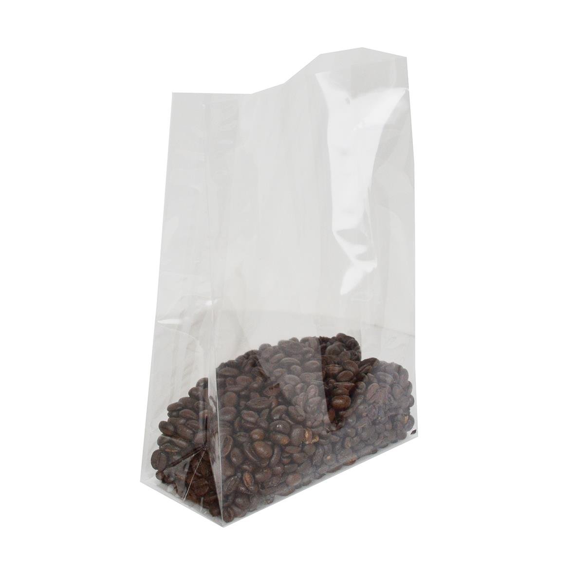 Cellofanpåse Fix Up 140x65x205mm med kaffebönor