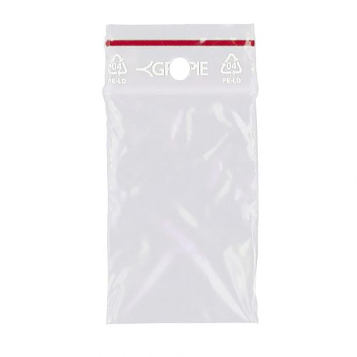 Blixtlåspåse utan skrivfält, 50my, 40x60mm