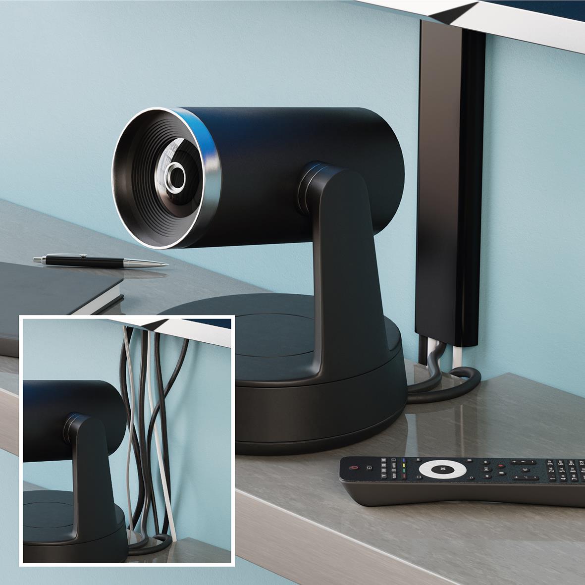 Kabelkanal D-LINE Svart 60x15cm på 1 meter med kabelhantering