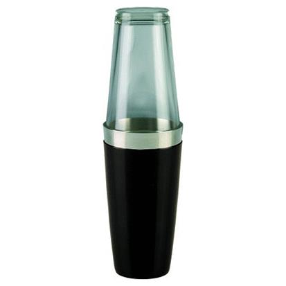 Shaker vinyl med svart botten och transparent topp