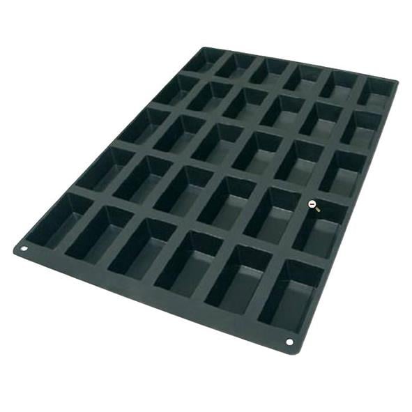 Silikonform rektangel med 30 bitar, mått 600x400mm