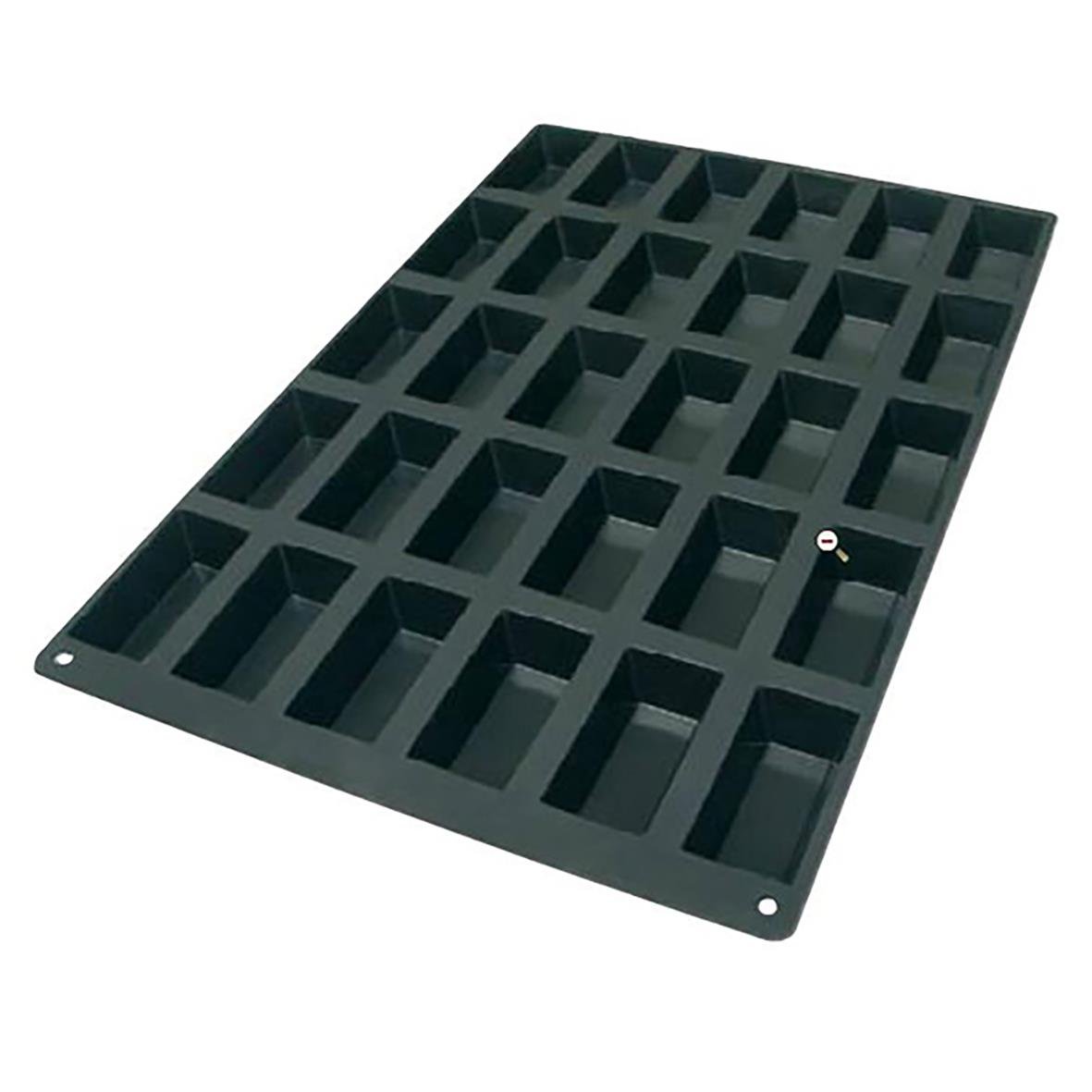 Silikonform rektangel med 30 bitar, mått 600x400mm