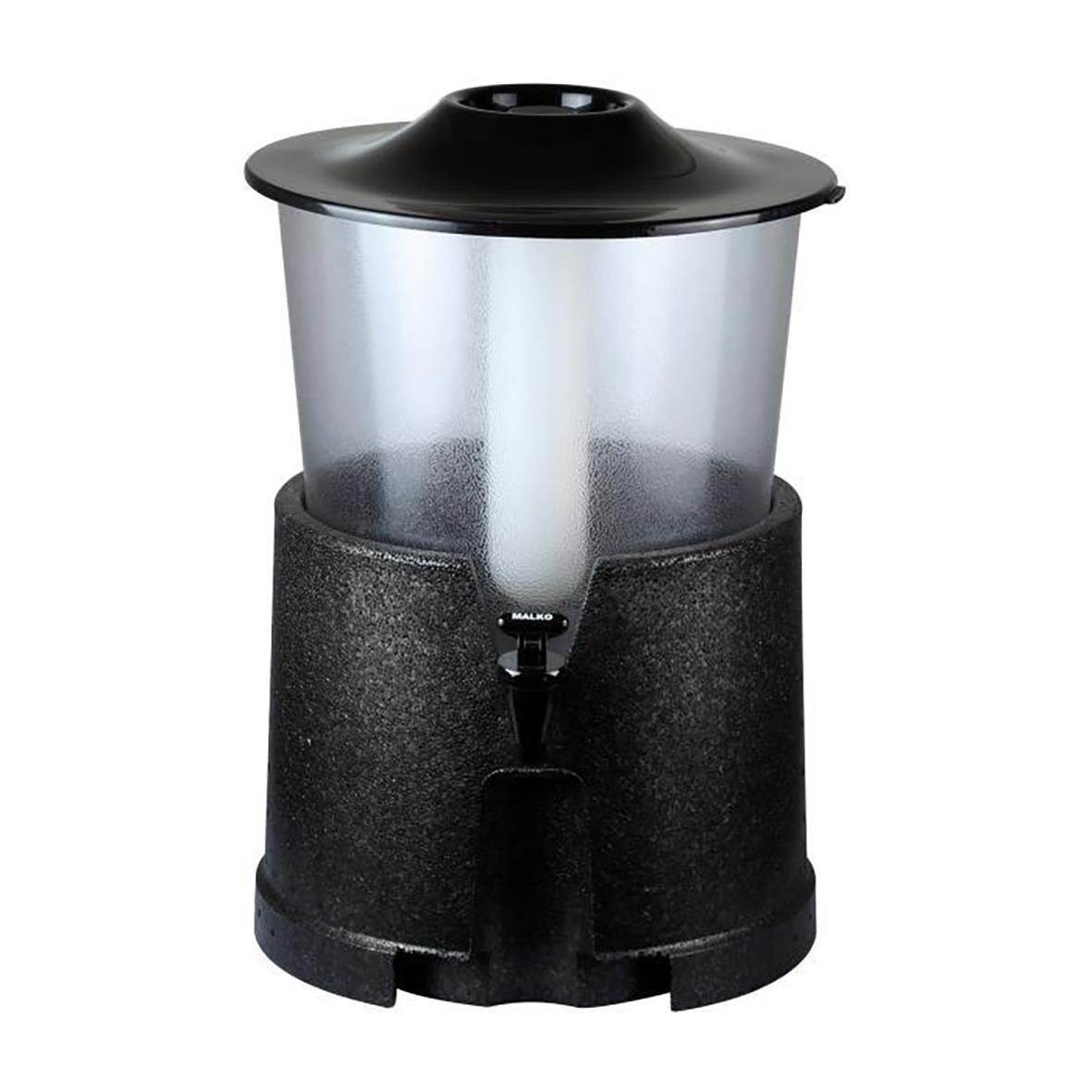 Dryckesbehållare Progress 20L svart med svart lock och tappkran