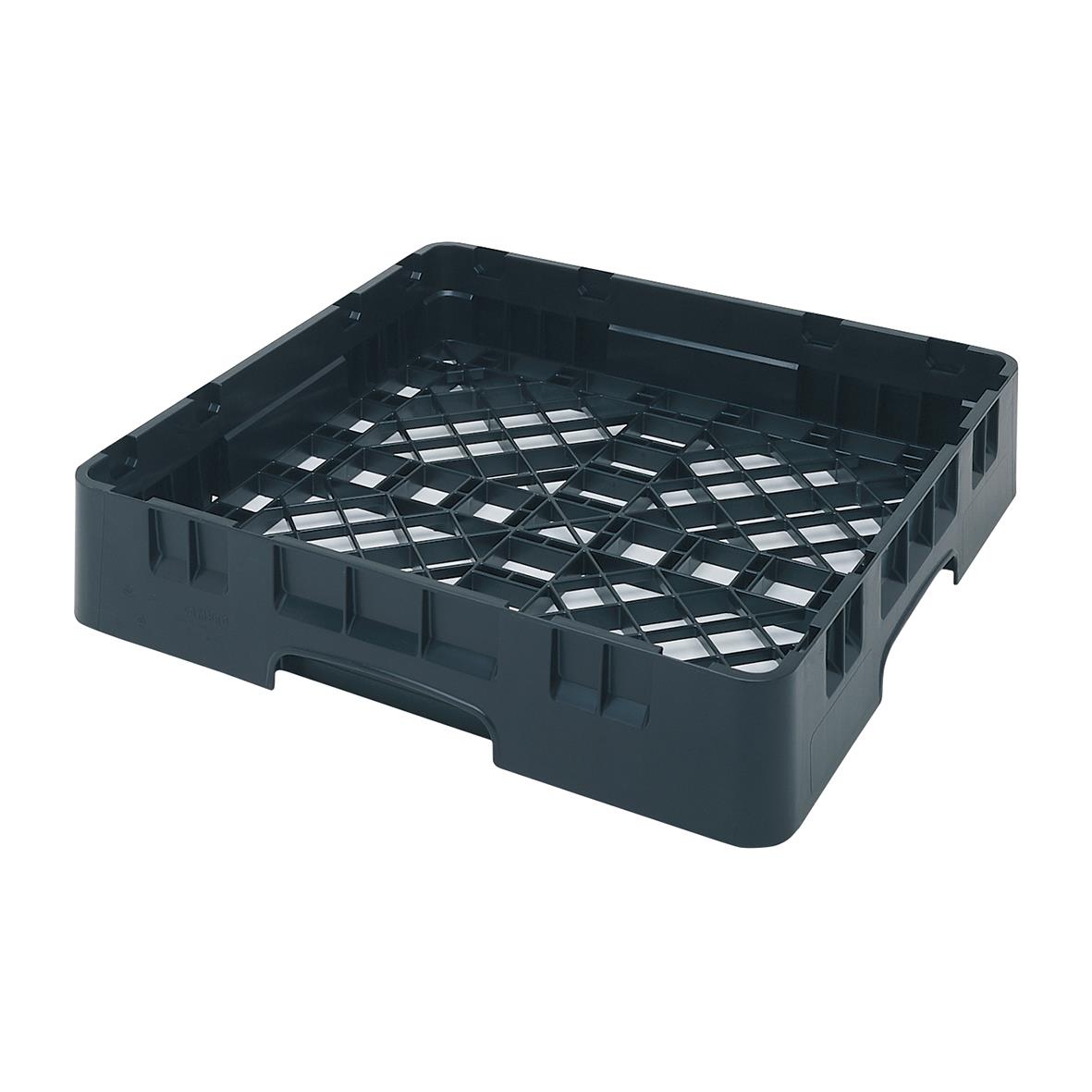 Svart diskback med glas och koppar, mått 500x500x101mm