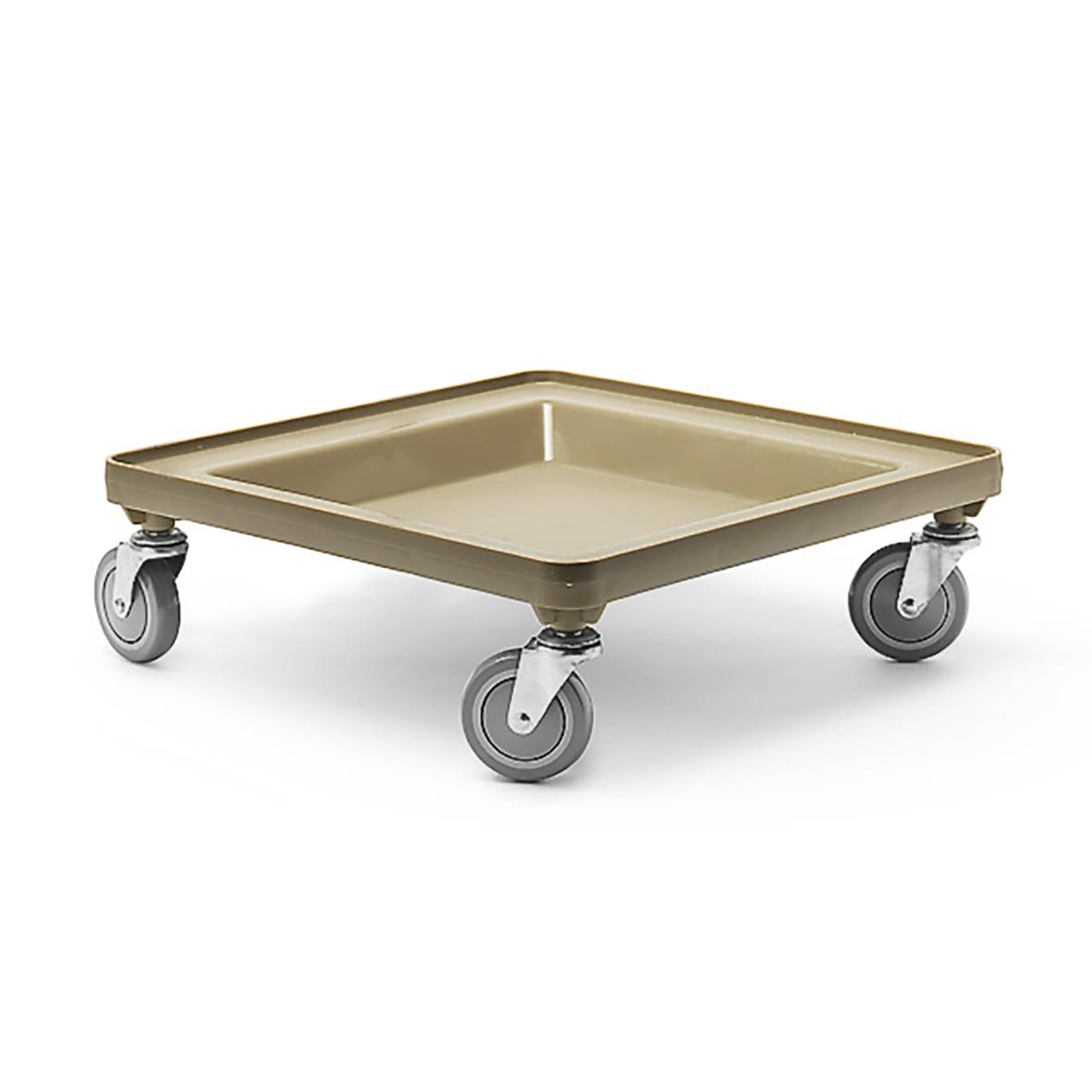 Diskkorgsvagn Dolly 540x540x160mm med fyra hjul för enkel transport